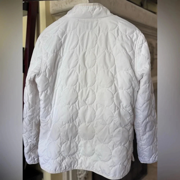 Gap White Lightweight Puffy Puffer Jacket Size Small - Picture 4 of 16